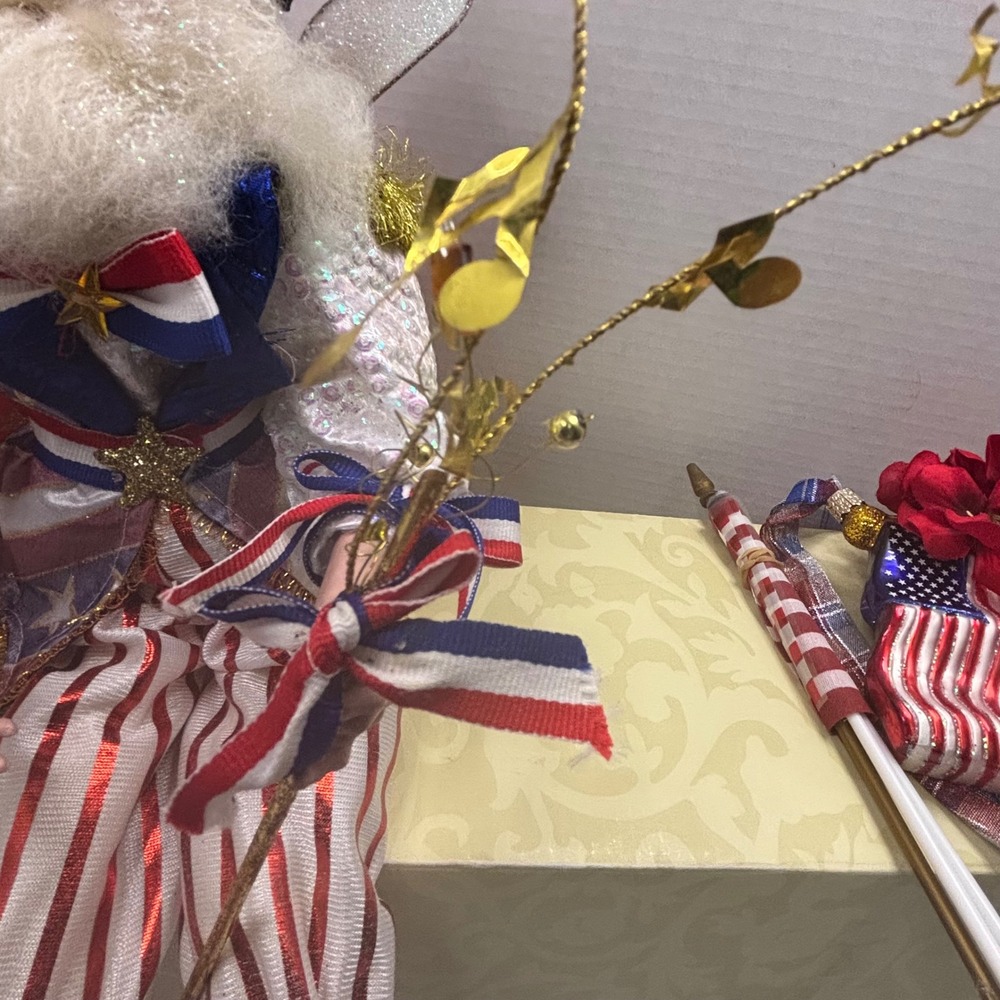 Mark Roberts Star Spangled Banner Fairy Med Limited Ed 192/500 Patriotic 18in - Picture 6 of 16